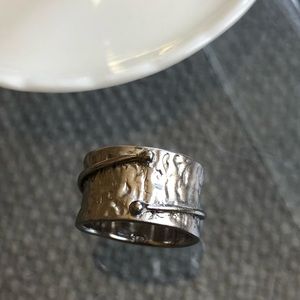 Hammered Sterling Silver Ring